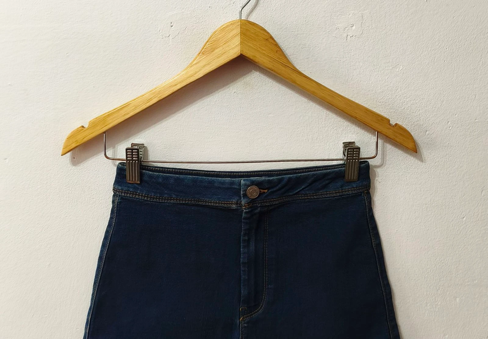 Short vaquero cintura alta azul Pull&Bear mujer Talla 34 – photo 3
